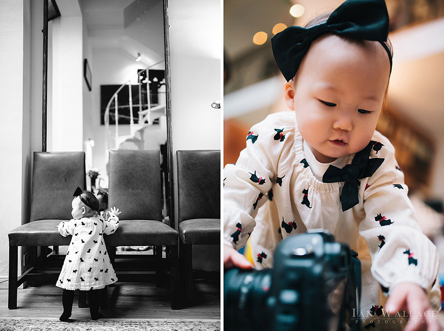 Birthday girl explores