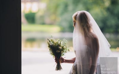 Louise and Mark – Top hats and canes at East Riddlesden Hall