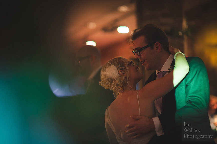 Creative documentary image of husband and wife dancing