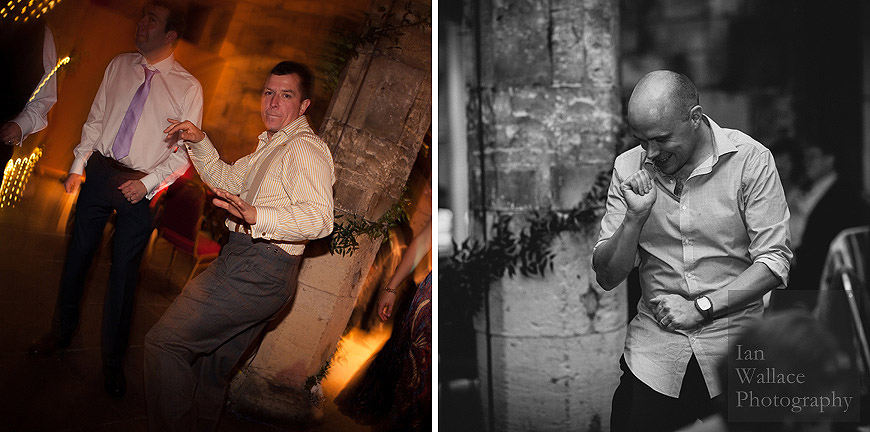 Throwing some shapes and busting a groove at a York Hospitium wedding disco