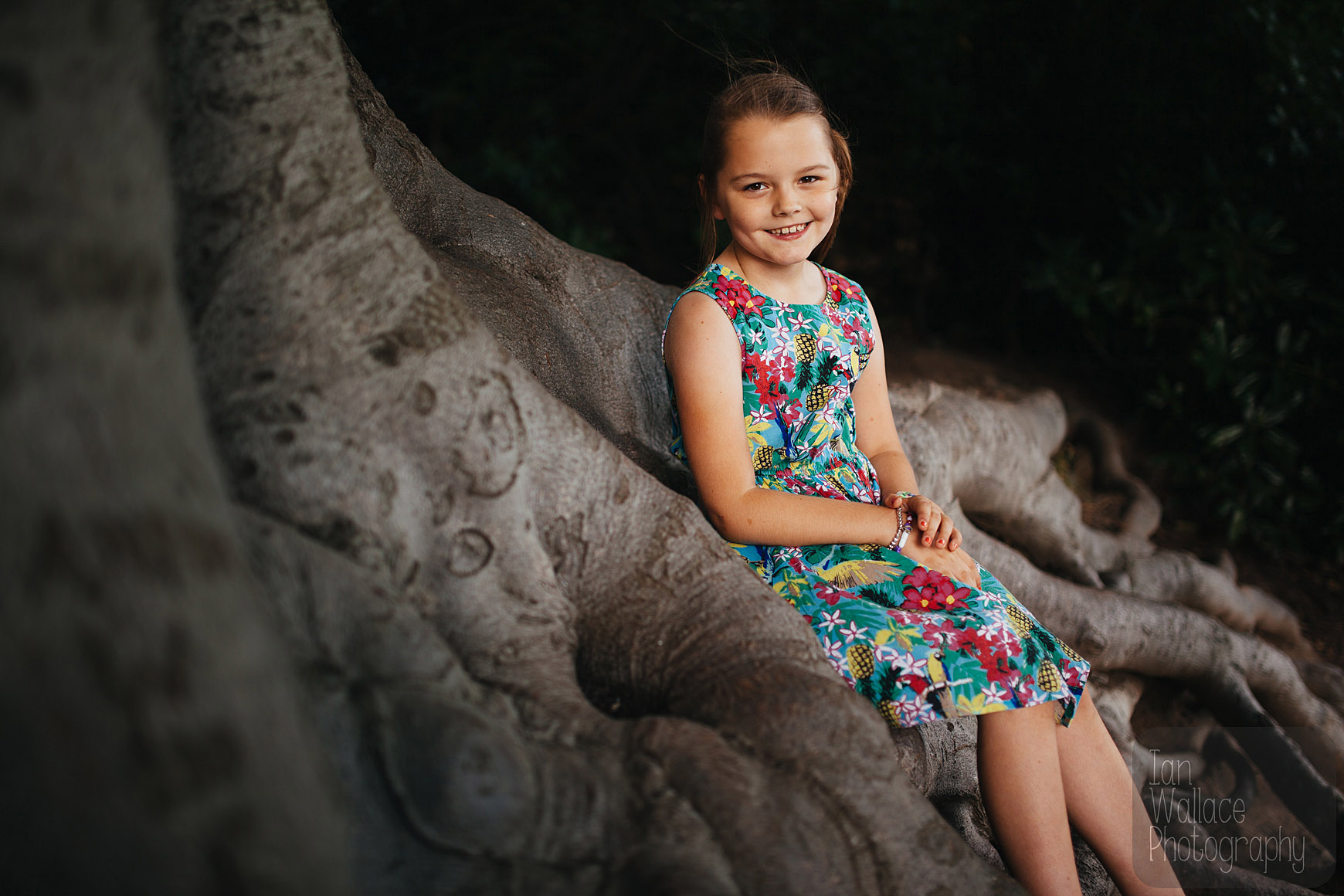 Girl posing during a natural family photo session in Yorkshire
