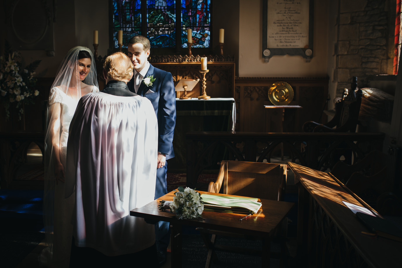 The signing of the register Documentary style Yorkshire wedding photography