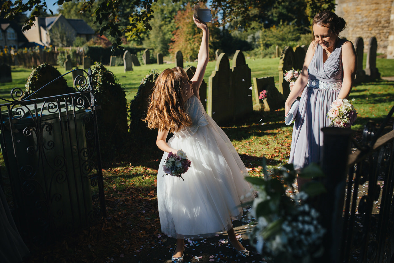 Finishing off the confetti moments wedding photography