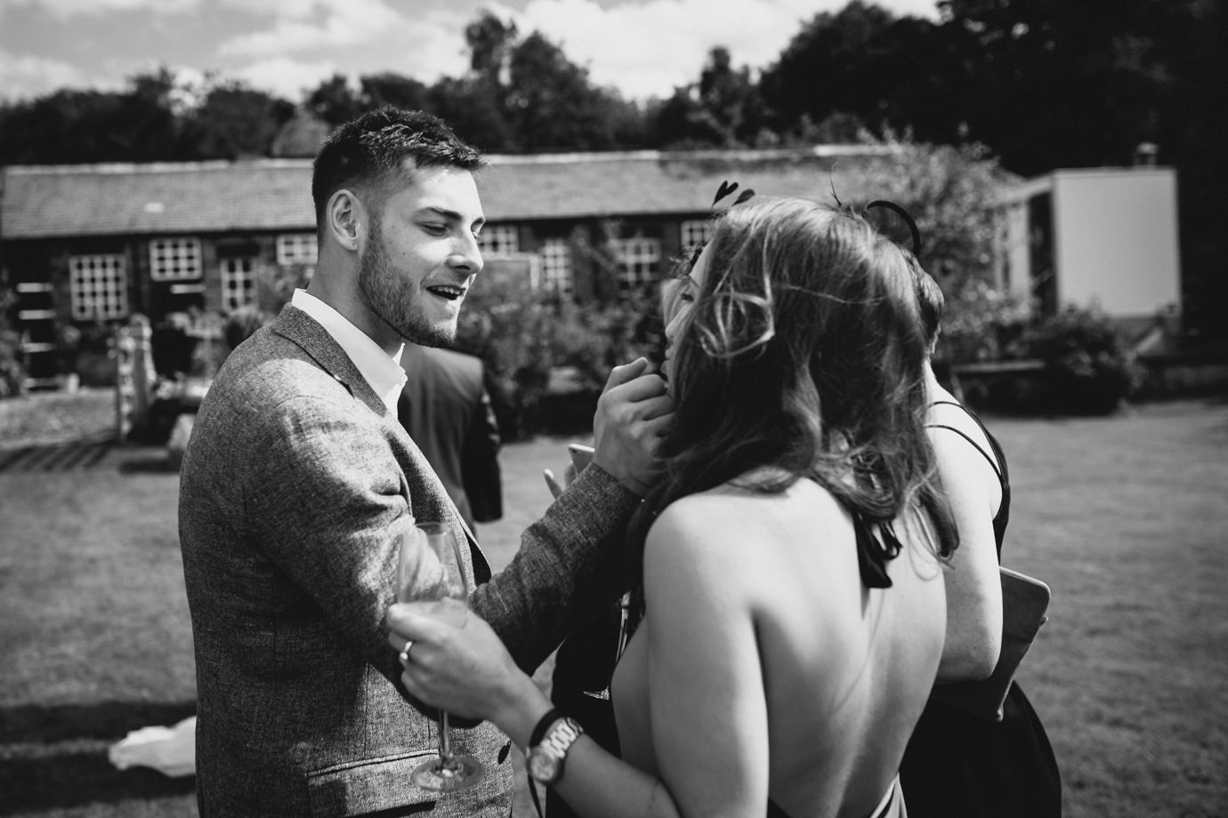 Candids of wedding guests, Cheshire documentary wedding photography