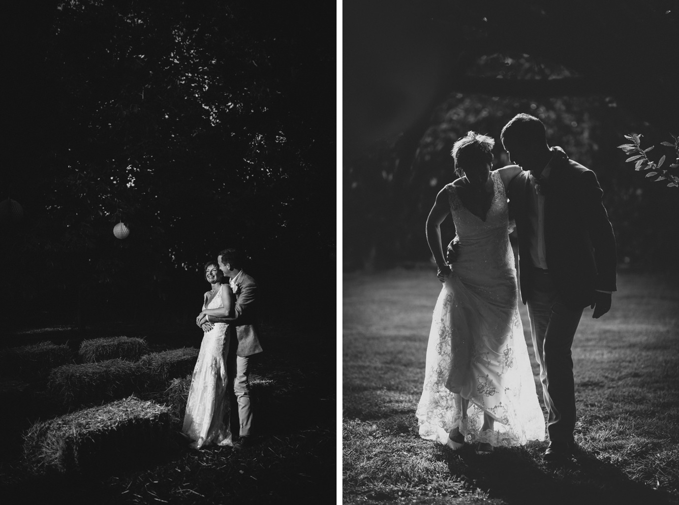 Bride and groom portraits with beautiful light, wedding photography