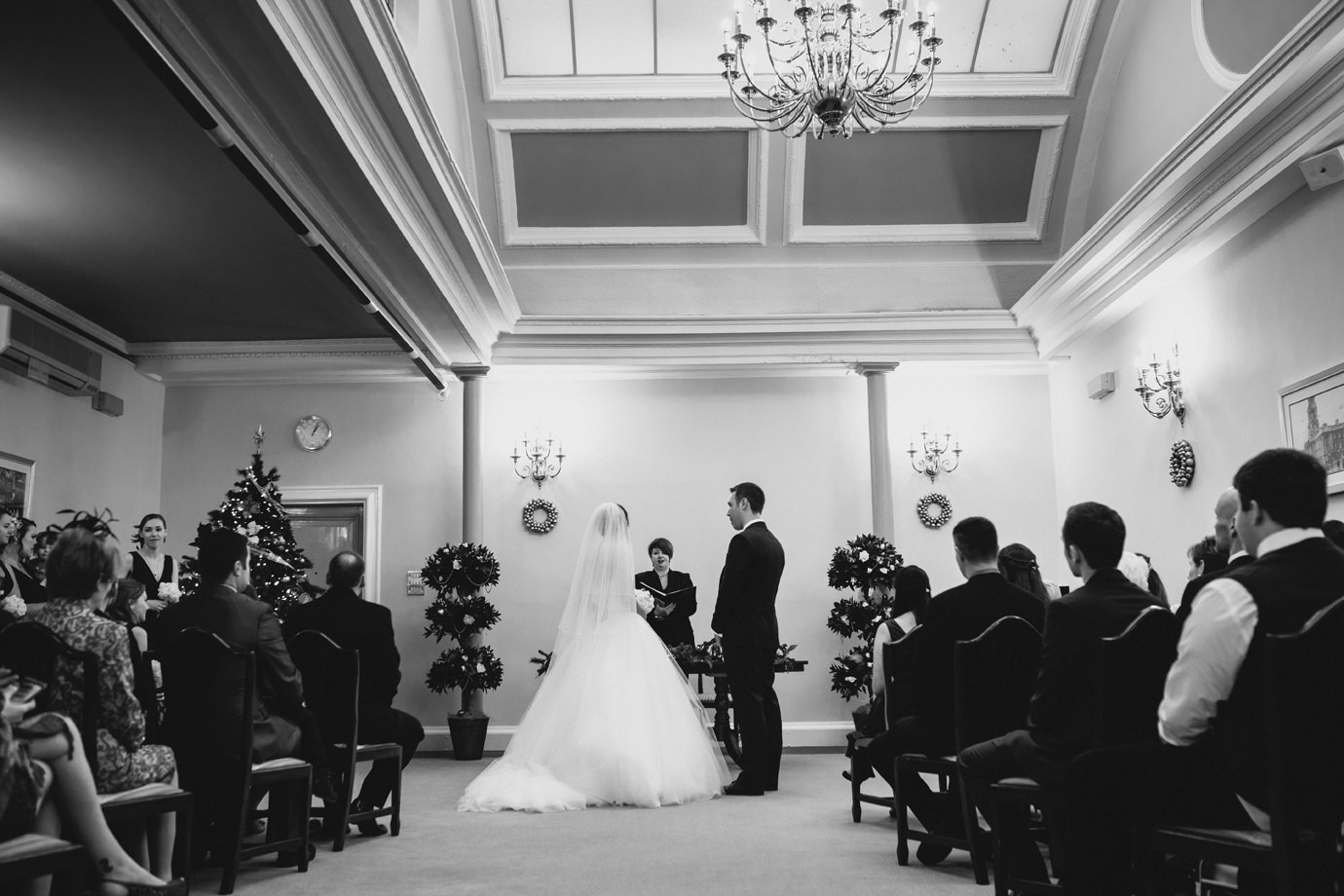 Ceremony in Stockport registry office, Documentary wedding photography