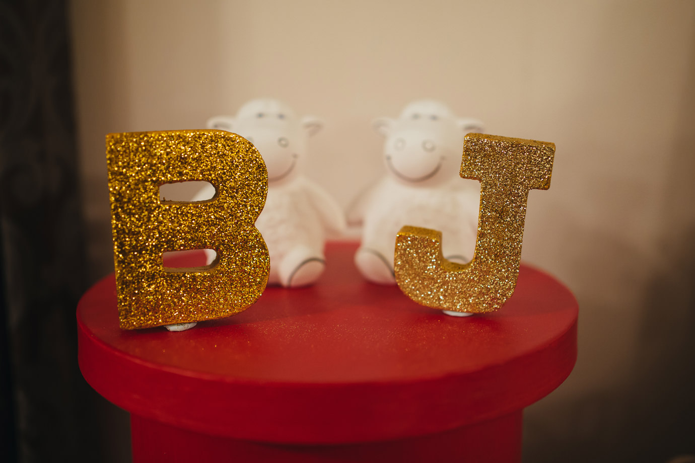 Cheeky wedding letters. And sheep.