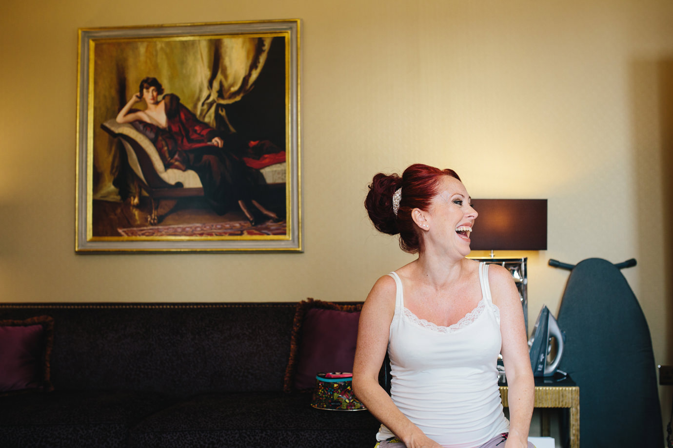 Bridal preparation at the Savoy hotel